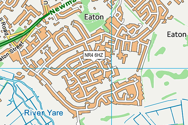 NR4 6HZ map - OS VectorMap District (Ordnance Survey)