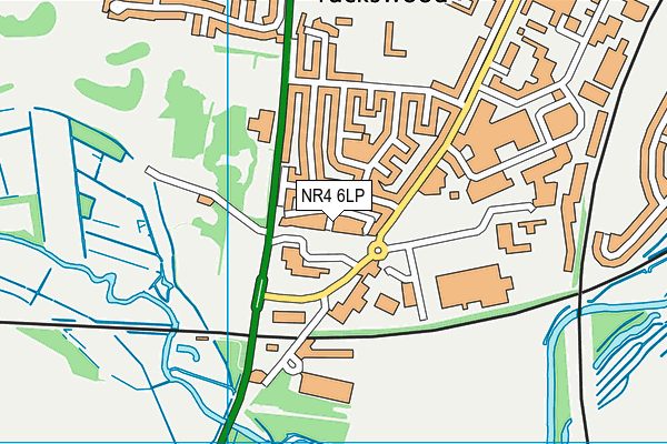 NR4 6LP map - OS VectorMap District (Ordnance Survey)