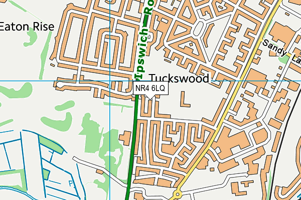 Harford Park map (NR4 6LQ) - OS VectorMap District (Ordnance Survey)