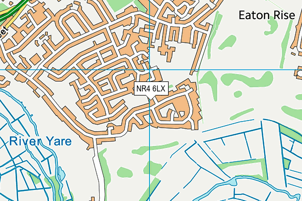NR4 6LX map - OS VectorMap District (Ordnance Survey)