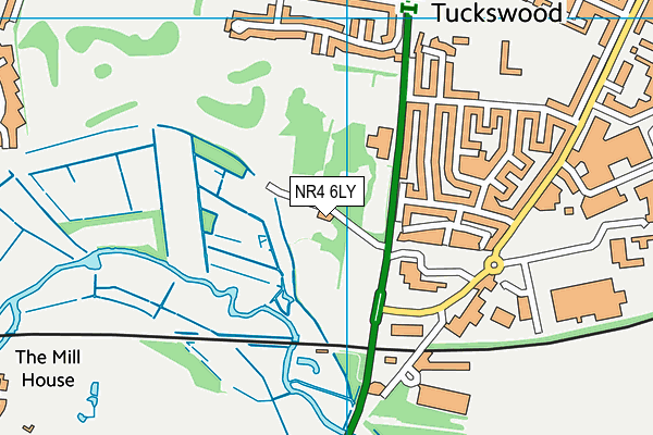 NR4 6LY map - OS VectorMap District (Ordnance Survey)