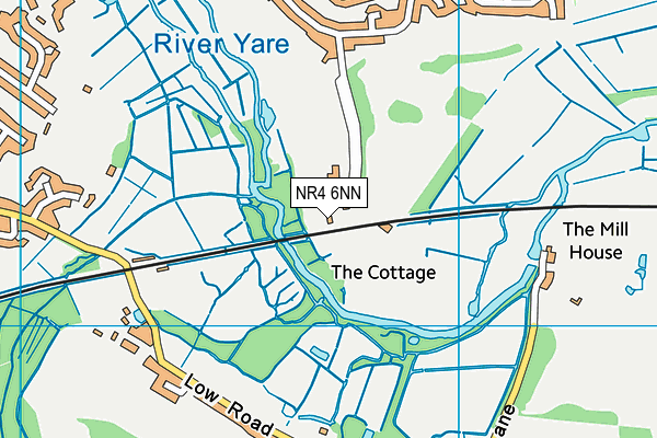 NR4 6NN map - OS VectorMap District (Ordnance Survey)