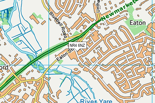 NR4 6NZ map - OS VectorMap District (Ordnance Survey)