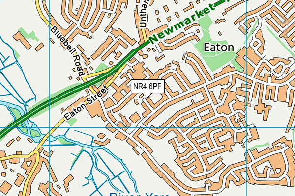 NR4 6PF map - OS VectorMap District (Ordnance Survey)