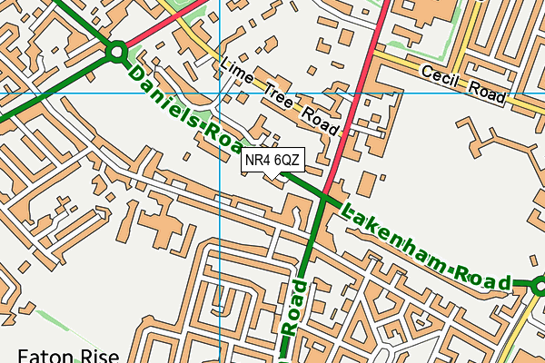 NR4 6QZ map - OS VectorMap District (Ordnance Survey)