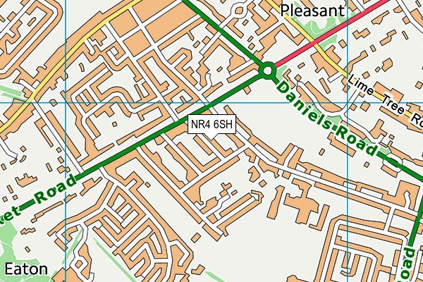 NR4 6SH map - OS VectorMap District (Ordnance Survey)