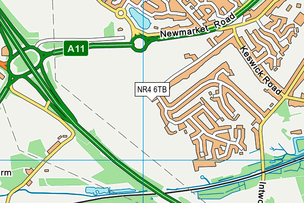 NR4 6TB map - OS VectorMap District (Ordnance Survey)