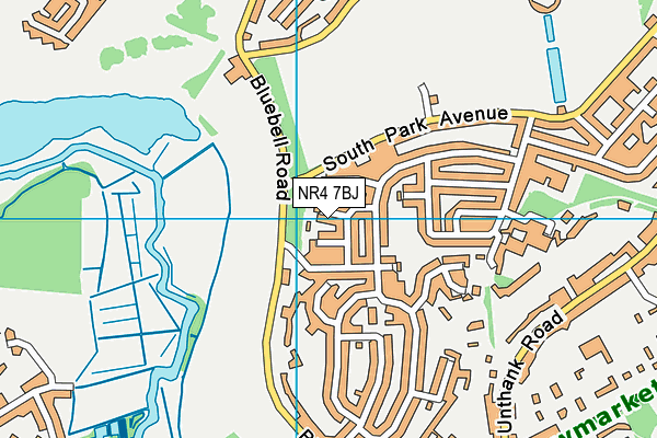 NR4 7BJ map - OS VectorMap District (Ordnance Survey)