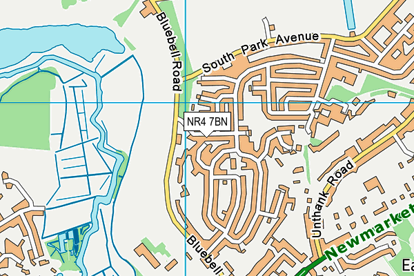 NR4 7BN map - OS VectorMap District (Ordnance Survey)