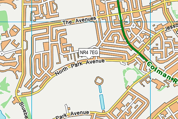 NR4 7EG map - OS VectorMap District (Ordnance Survey)