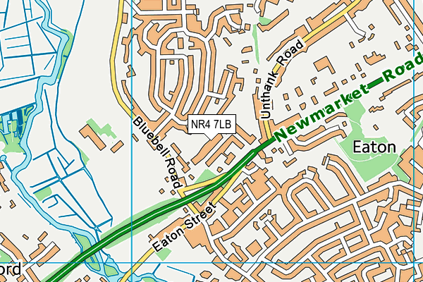 NR4 7LB map - OS VectorMap District (Ordnance Survey)