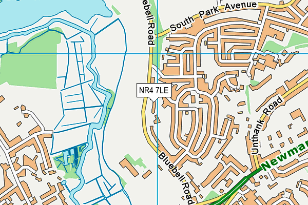 NR4 7LE map - OS VectorMap District (Ordnance Survey)