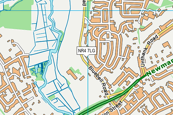 NR4 7LG map - OS VectorMap District (Ordnance Survey)