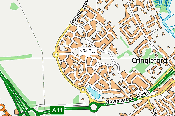 NR4 7LJ map - OS VectorMap District (Ordnance Survey)