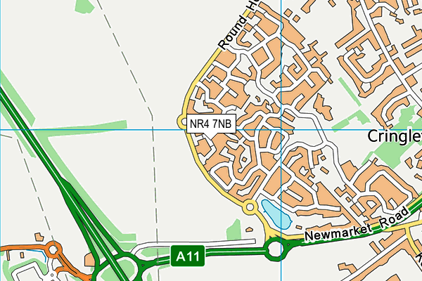 NR4 7NB map - OS VectorMap District (Ordnance Survey)