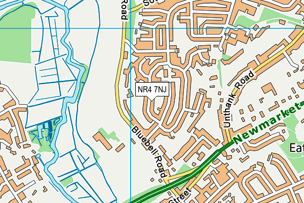 NR4 7NJ map - OS VectorMap District (Ordnance Survey)