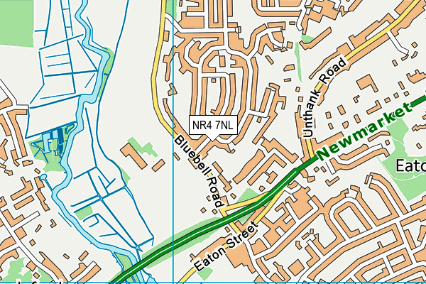 NR4 7NL map - OS VectorMap District (Ordnance Survey)