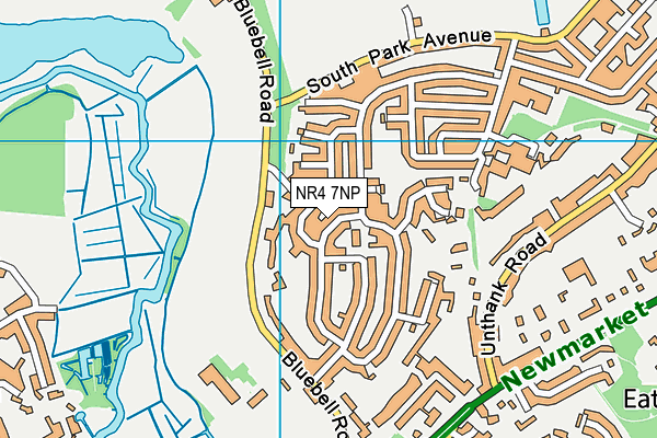 NR4 7NP map - OS VectorMap District (Ordnance Survey)