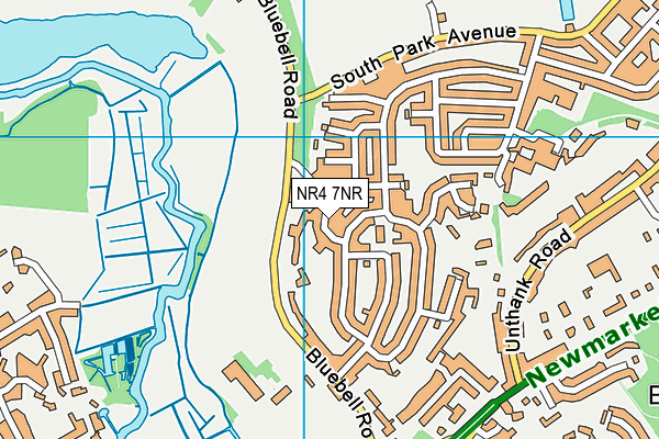 NR4 7NR map - OS VectorMap District (Ordnance Survey)
