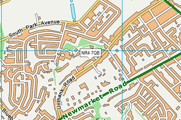 NR4 7QB map - OS VectorMap District (Ordnance Survey)
