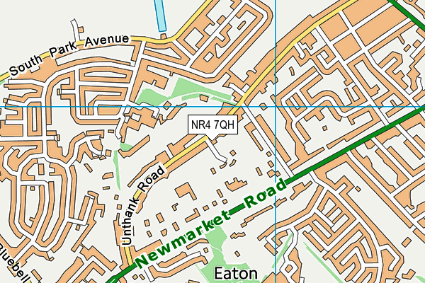 NR4 7QH map - OS VectorMap District (Ordnance Survey)
