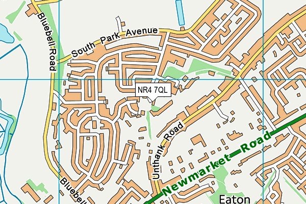 NR4 7QL map - OS VectorMap District (Ordnance Survey)