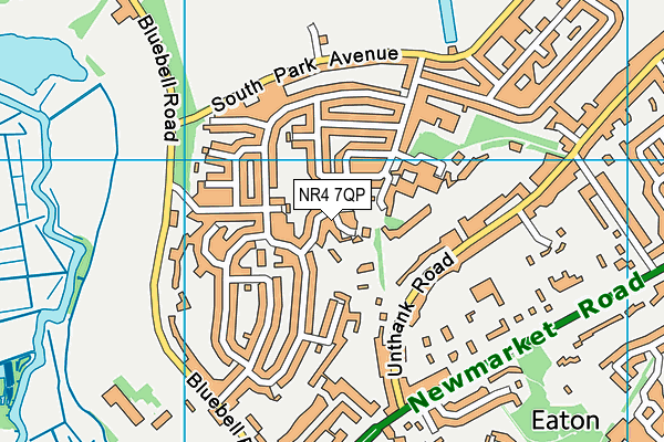 NR4 7QP map - OS VectorMap District (Ordnance Survey)