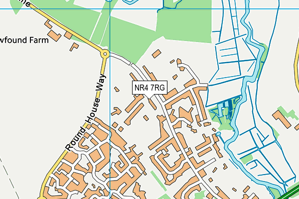 NR4 7RG map - OS VectorMap District (Ordnance Survey)