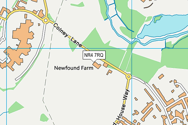 NR4 7RQ map - OS VectorMap District (Ordnance Survey)