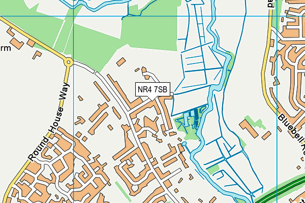 NR4 7SB map - OS VectorMap District (Ordnance Survey)