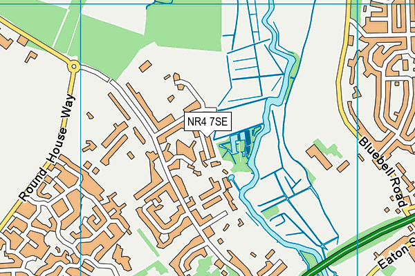 NR4 7SE map - OS VectorMap District (Ordnance Survey)