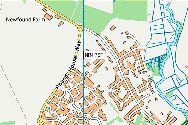NR4 7SF map - OS VectorMap District (Ordnance Survey)
