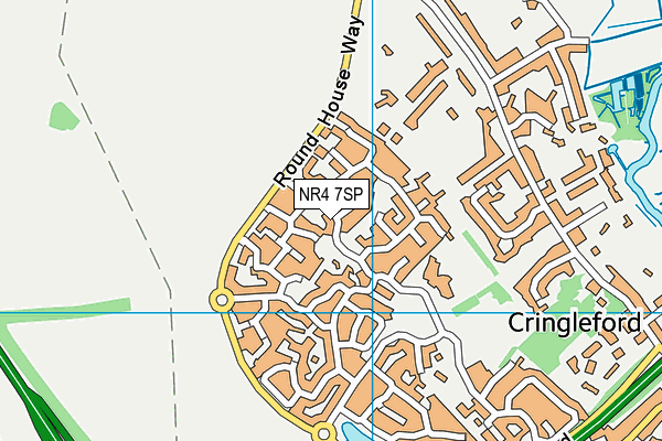 NR4 7SP map - OS VectorMap District (Ordnance Survey)