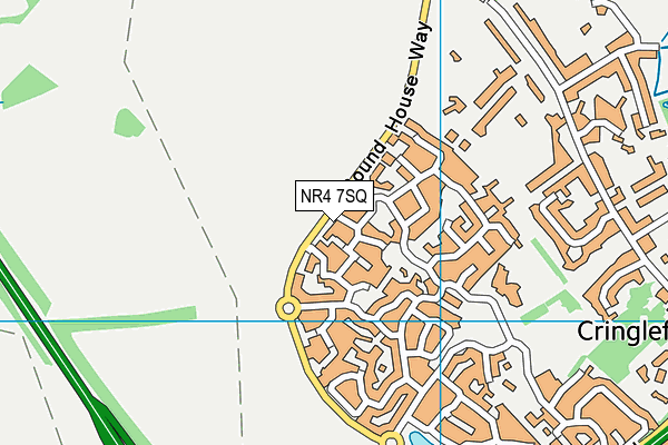 NR4 7SQ map - OS VectorMap District (Ordnance Survey)