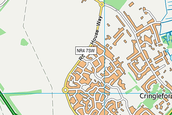 NR4 7SW map - OS VectorMap District (Ordnance Survey)