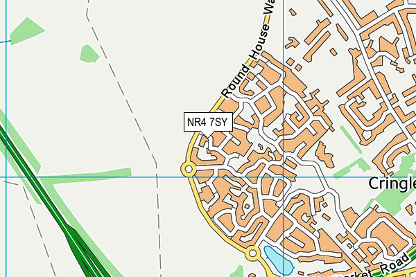 NR4 7SY map - OS VectorMap District (Ordnance Survey)