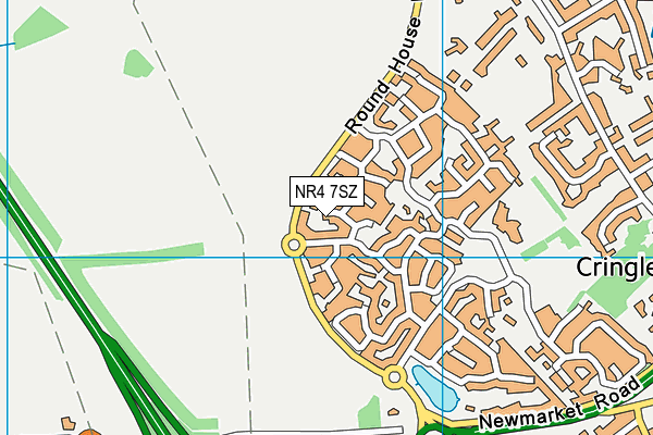 NR4 7SZ map - OS VectorMap District (Ordnance Survey)