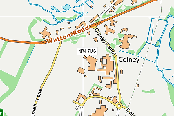 NR4 7UG map - OS VectorMap District (Ordnance Survey)