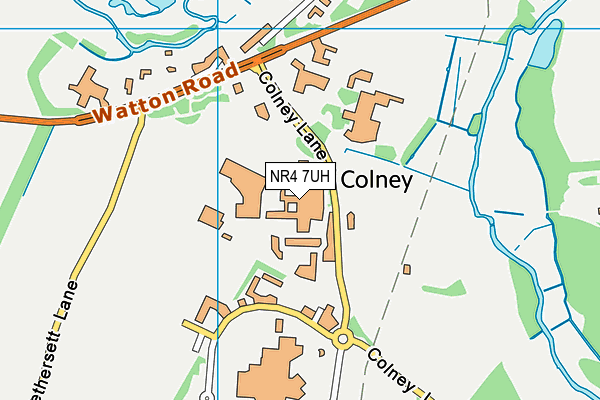 NR4 7UH map - OS VectorMap District (Ordnance Survey)