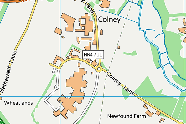 NR4 7UL map - OS VectorMap District (Ordnance Survey)