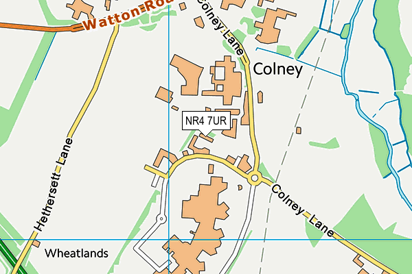 NR4 7UR map - OS VectorMap District (Ordnance Survey)