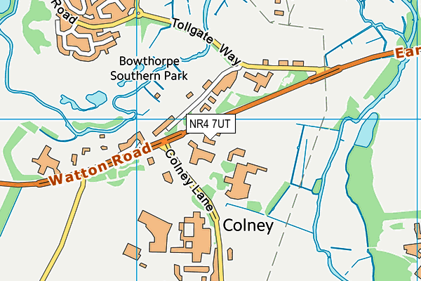 NR4 7UT map - OS VectorMap District (Ordnance Survey)