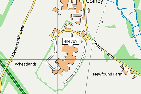 NR4 7UY map - OS VectorMap District (Ordnance Survey)