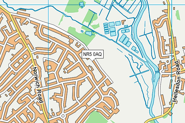 NR5 0AQ map - OS VectorMap District (Ordnance Survey)