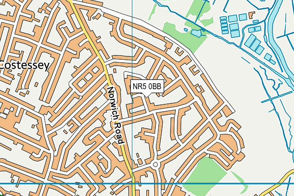 NR5 0BB map - OS VectorMap District (Ordnance Survey)