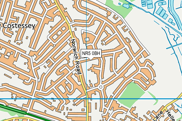 NR5 0BH map - OS VectorMap District (Ordnance Survey)