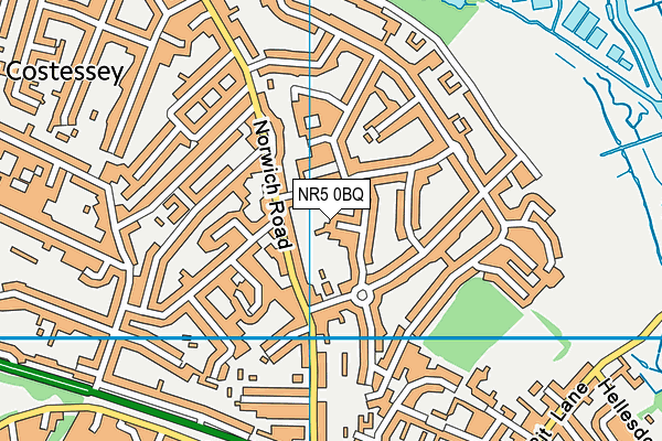 NR5 0BQ map - OS VectorMap District (Ordnance Survey)