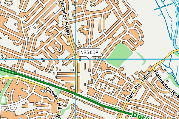 NR5 0DP map - OS VectorMap District (Ordnance Survey)