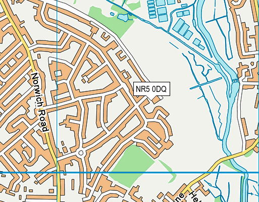 NR5 0DQ map - OS VectorMap District (Ordnance Survey)