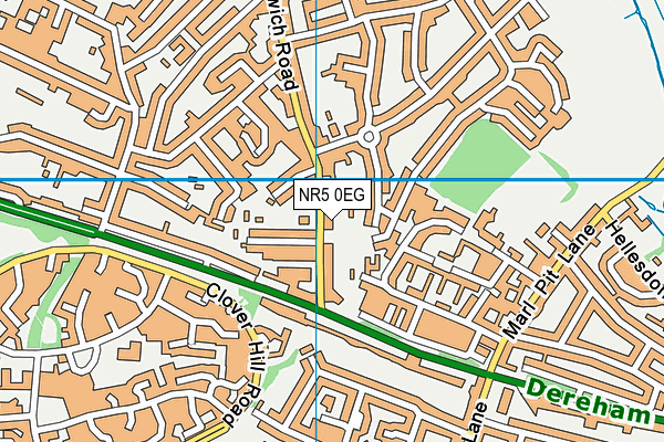 NR5 0EG map - OS VectorMap District (Ordnance Survey)